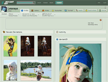 Tablet Screenshot of lessnaya.deviantart.com