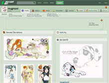 Tablet Screenshot of mugmoni.deviantart.com