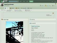 Tablet Screenshot of fakefrenchman.deviantart.com
