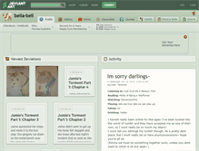 Tablet Screenshot of bella-bell.deviantart.com
