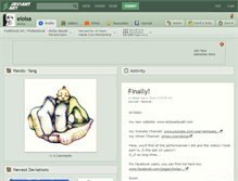 Tablet Screenshot of eloisa.deviantart.com