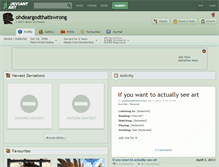Tablet Screenshot of ohdeargodthatiswrong.deviantart.com