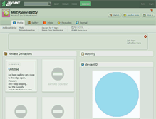 Tablet Screenshot of mistyglow-betty.deviantart.com