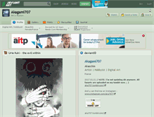 Tablet Screenshot of akagami707.deviantart.com