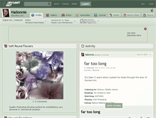 Tablet Screenshot of hallonnie.deviantart.com