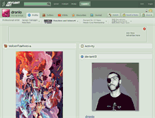 Tablet Screenshot of dronio.deviantart.com