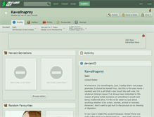 Tablet Screenshot of kawaiinaprey.deviantart.com
