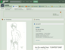 Tablet Screenshot of icehot.deviantart.com