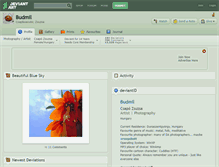 Tablet Screenshot of budmil.deviantart.com