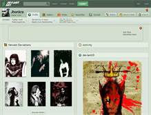Tablet Screenshot of jhonkra.deviantart.com