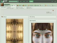Tablet Screenshot of anomalon.deviantart.com
