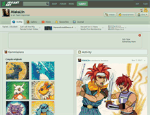 Tablet Screenshot of miakalin.deviantart.com