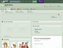 Tablet Screenshot of missdreachu.deviantart.com
