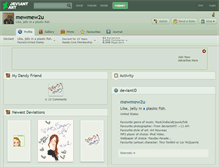Tablet Screenshot of mewmew2u.deviantart.com