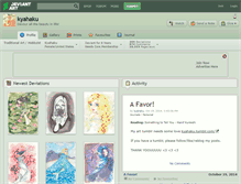 Tablet Screenshot of kyahaku.deviantart.com