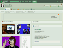 Tablet Screenshot of dannyfans.deviantart.com