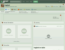 Tablet Screenshot of hogtied.deviantart.com