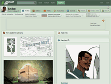Tablet Screenshot of jusdog.deviantart.com