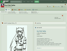 Tablet Screenshot of inu-club-yasha.deviantart.com