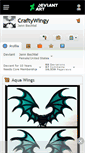 Mobile Screenshot of craftywingy.deviantart.com