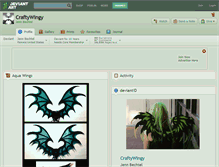 Tablet Screenshot of craftywingy.deviantart.com