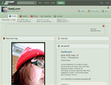 Tablet Screenshot of geeklover.deviantart.com