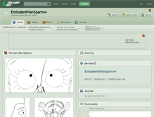 Tablet Screenshot of emizabethvansparrow.deviantart.com