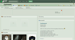 Desktop Screenshot of frankiespank.deviantart.com