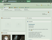 Tablet Screenshot of frankiespank.deviantart.com