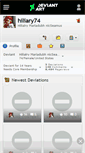 Mobile Screenshot of hiliary74.deviantart.com