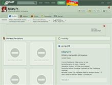 Tablet Screenshot of hiliary74.deviantart.com