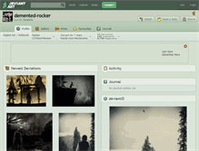 Tablet Screenshot of demented-rocker.deviantart.com