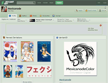 Tablet Screenshot of mexicanode.deviantart.com