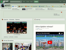 Tablet Screenshot of gojira92.deviantart.com