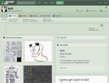 Tablet Screenshot of bofd.deviantart.com