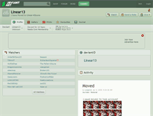 Tablet Screenshot of linear13.deviantart.com