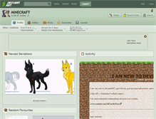 Tablet Screenshot of mlnecraft.deviantart.com