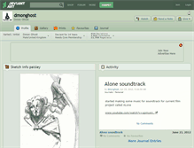 Tablet Screenshot of dmonghost.deviantart.com