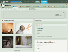 Tablet Screenshot of angelynx.deviantart.com