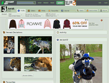 Tablet Screenshot of aerak.deviantart.com