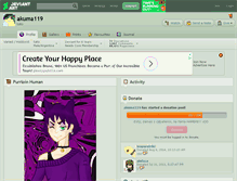 Tablet Screenshot of akuma119.deviantart.com