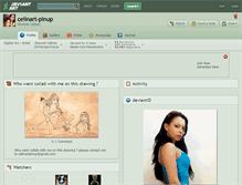 Tablet Screenshot of celinart-pinup.deviantart.com