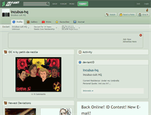 Tablet Screenshot of incubus-hq.deviantart.com