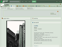 Tablet Screenshot of lumbe.deviantart.com