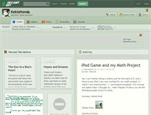 Tablet Screenshot of kekiohonda.deviantart.com