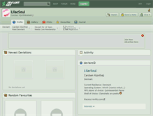 Tablet Screenshot of lilacsoul.deviantart.com