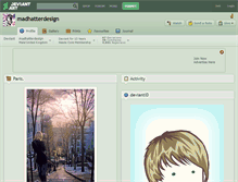 Tablet Screenshot of madhatterdesign.deviantart.com