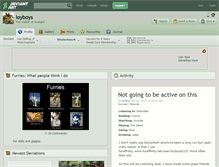 Tablet Screenshot of loyboys.deviantart.com