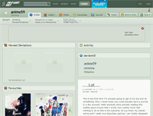 Tablet Screenshot of anime59.deviantart.com