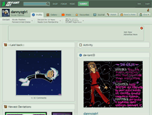 Tablet Screenshot of dannyzgirl.deviantart.com